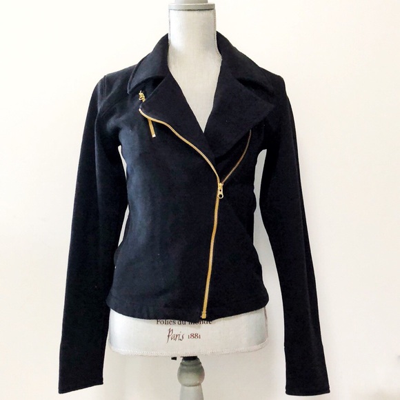 lululemon athletica Jackets & Blazers - Lululemon moto style cotton fleece jacket